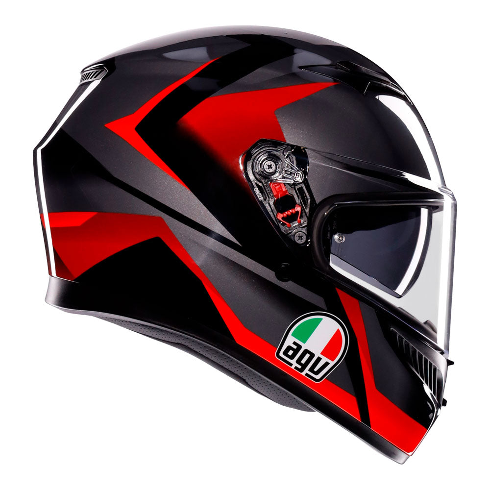 AGV K3 -TRIGA MATT BLACK/GREY/RED