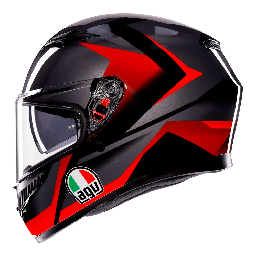 AGV K3 -TRIGA MATT BLACK/GREY/RED