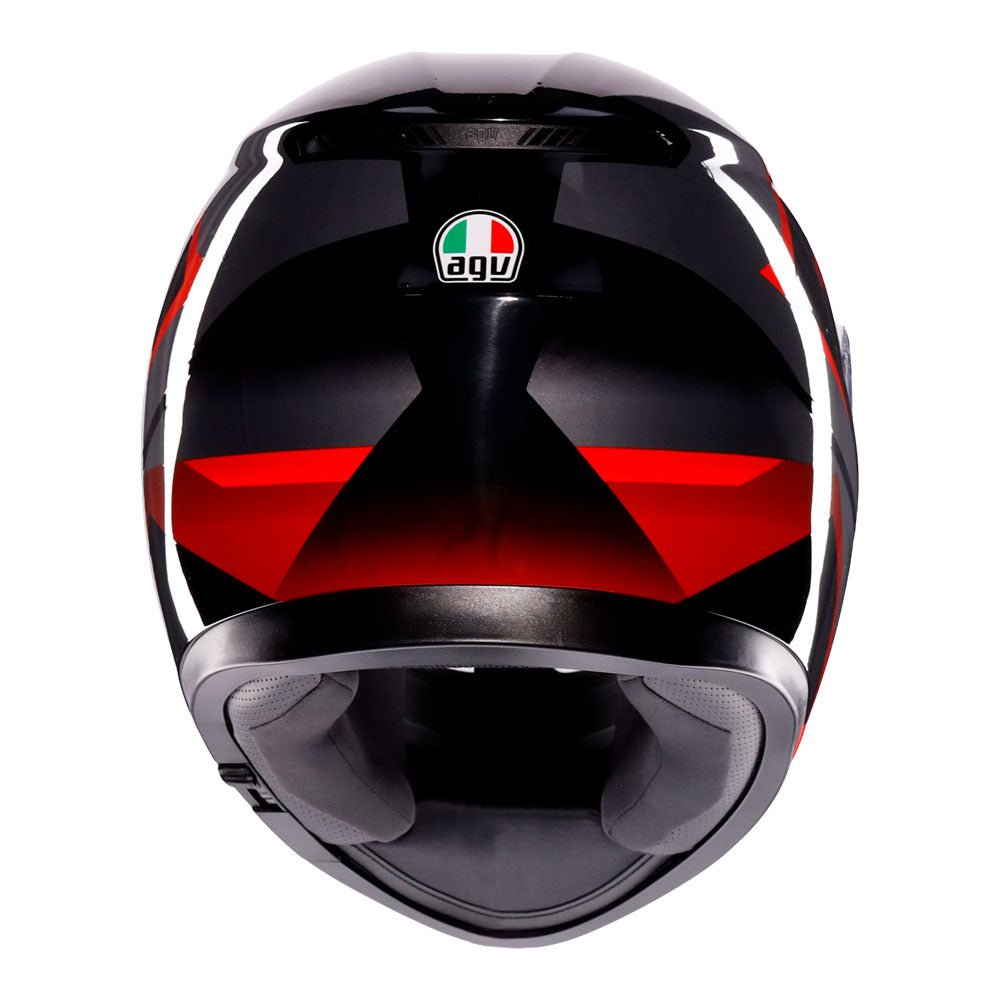AGV K3 -TRIGA MATT BLACK/GREY/RED