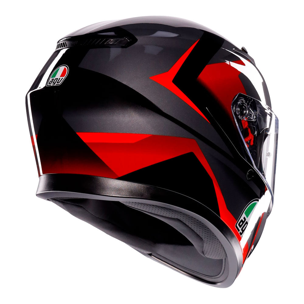 AGV K3 -TRIGA MATT BLACK/GREY/RED