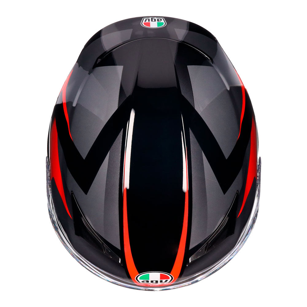 AGV K3 -TRIGA MATT BLACK/GREY/RED