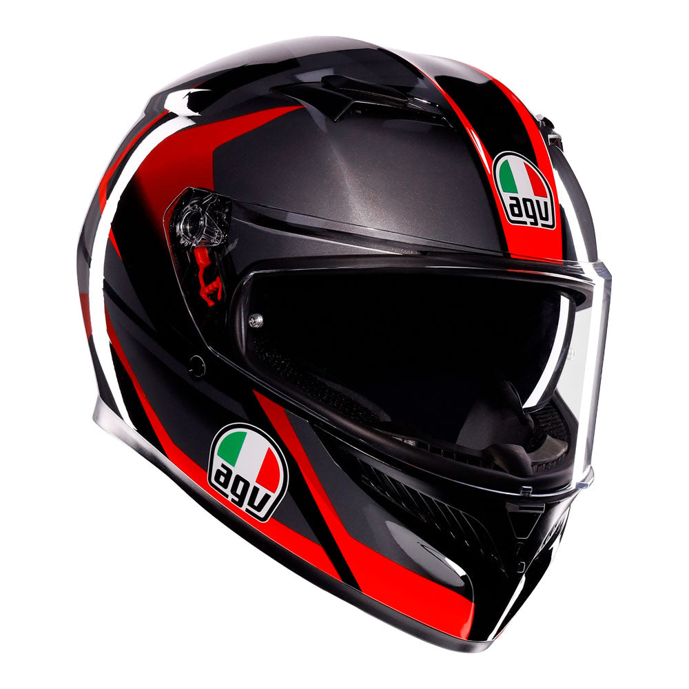 AGV K3 -TRIGA MATT BLACK/GREY/RED