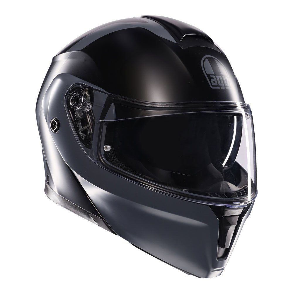 AGV Streetmodular Resia Helmet - Matt Black/Grey