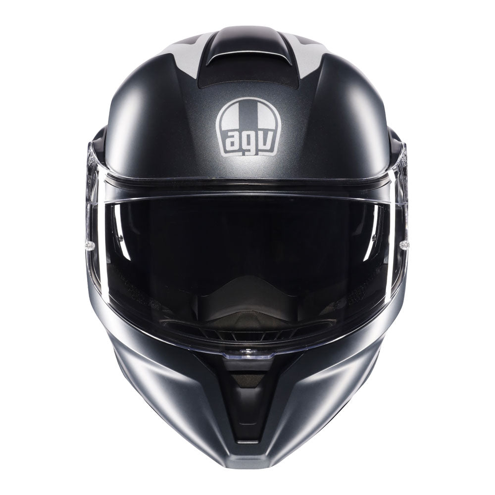 AGV STREETMODULAR - RESIA MATT GREY/SILVER/RED