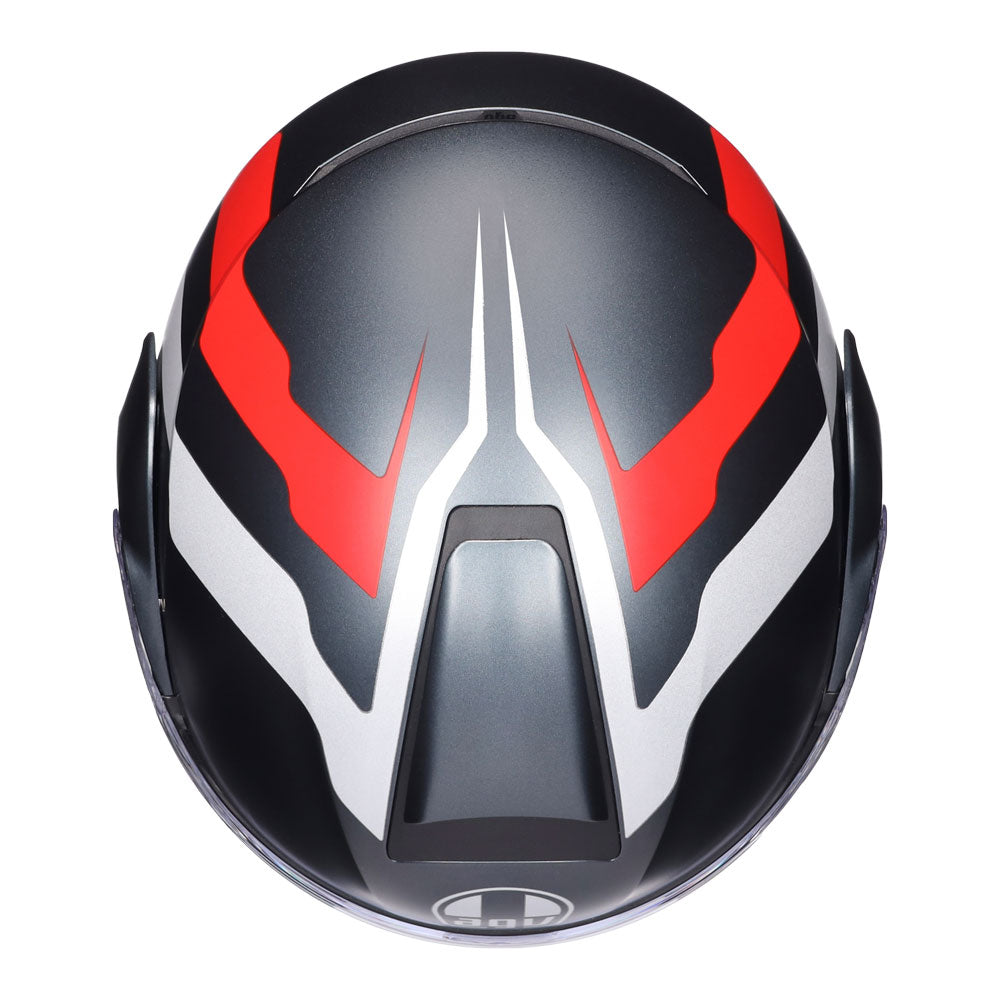 AGV STREETMODULAR - RESIA MATT GREY/SILVER/RED