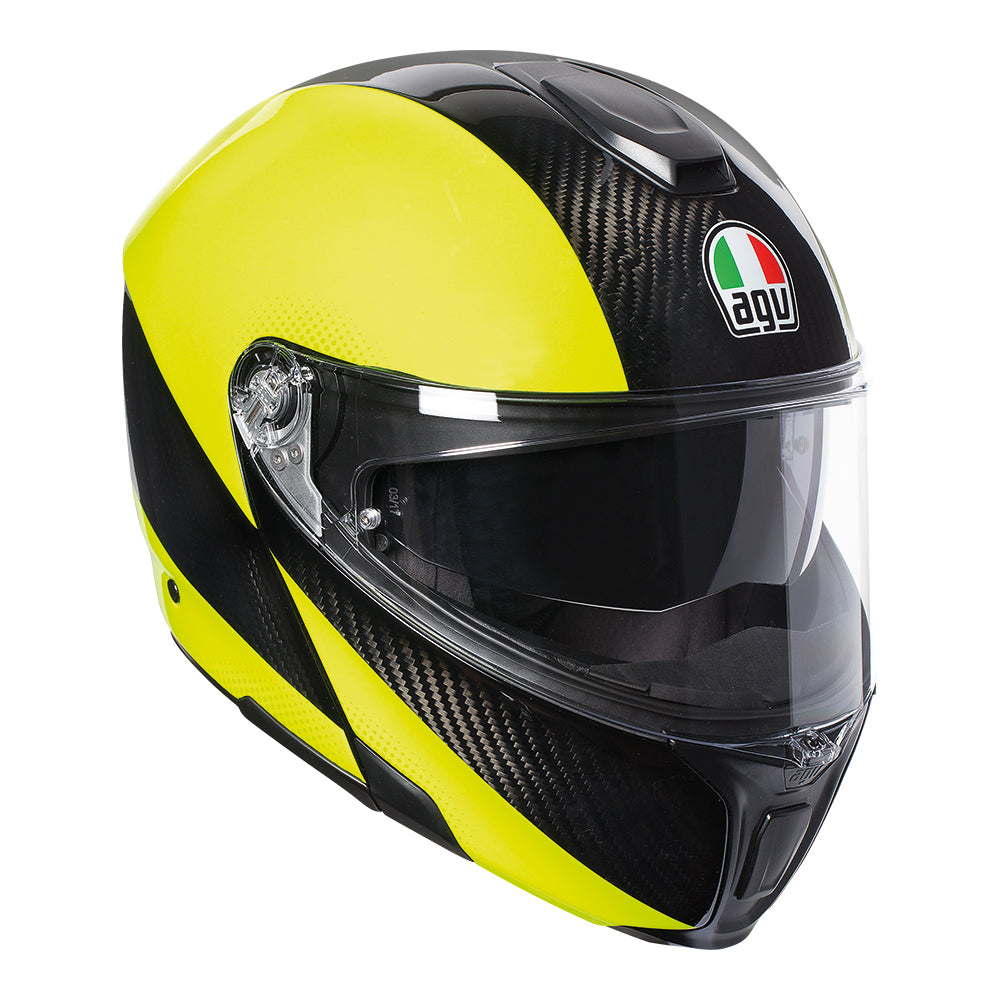 AGV SPORTMODULAR - HI-VIS CARBON/YELLOW FLURO