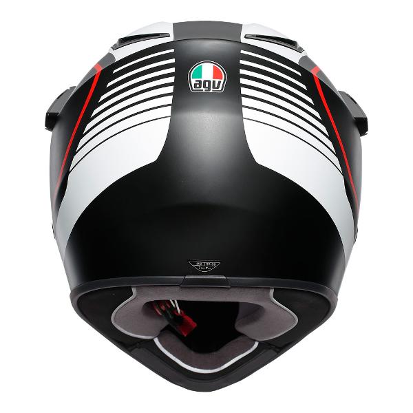AGV AX9 - PACIFIC ROAD MULTI - MATT BLACK/WHITE/RED