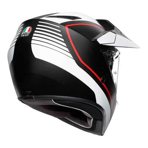 AGV AX9 - PACIFIC ROAD MULTI - MATT BLACK/WHITE/RED