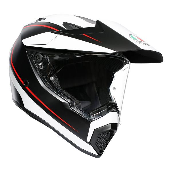 AGV AX9 - PACIFIC ROAD MULTI - MATT BLACK/WHITE/RED