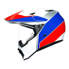 Load image into Gallery viewer, AGV AX9 Atlante Motorcycle Full Face Helmet - White/Blue/Red