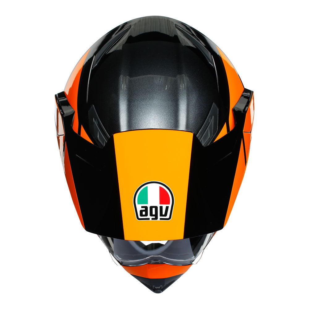 AGV AX9 - TRAIL GUMETAL/ORANGE