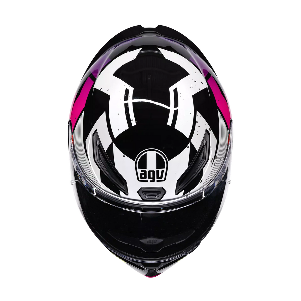 AGV K1 S Punkpulse Full Face Helmet - Black/Purple/Lime - MotoHeaven