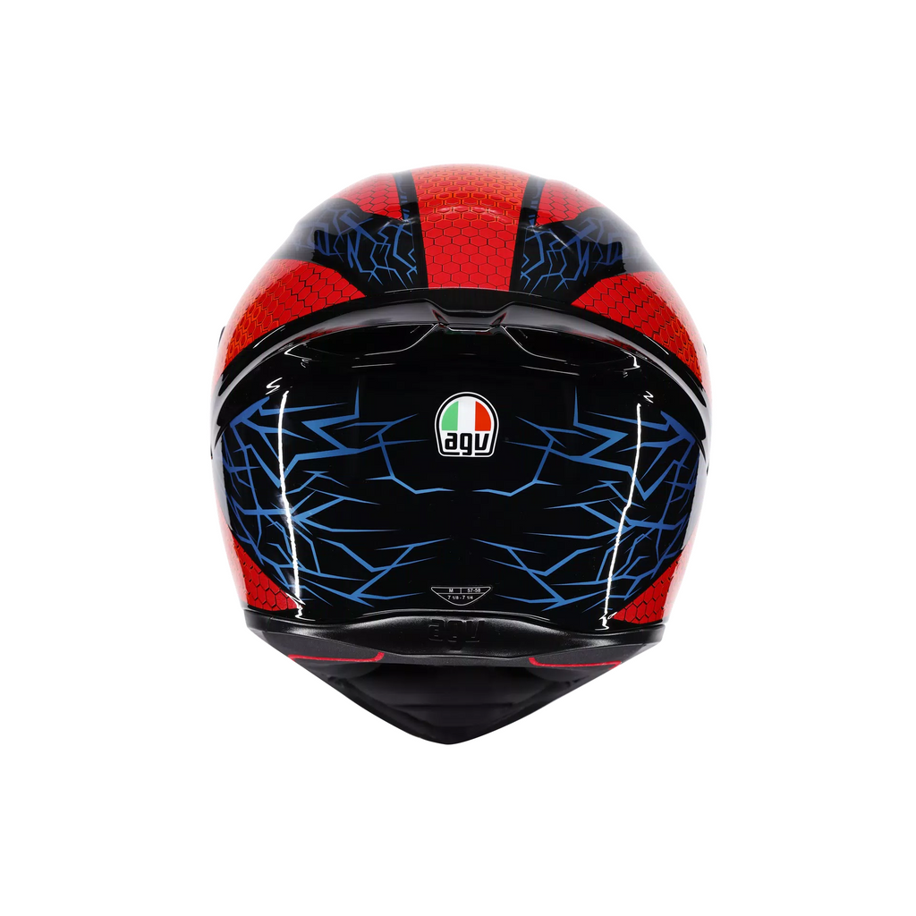 AGV K1 S Speedarmor Full Face Helmet - Black/Orange/Blue - MotoHeaven