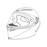 AGV BREATH DEFLECTOR PISTA GP R / CORSA R