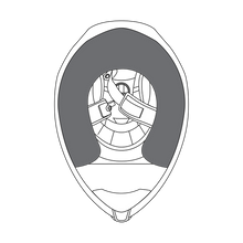 Load image into Gallery viewer, AGV Comp ST Helmet Cheek Pads - Black