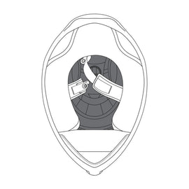 AGV REMOVABLE CROWN PAD K1 BLACK/RED