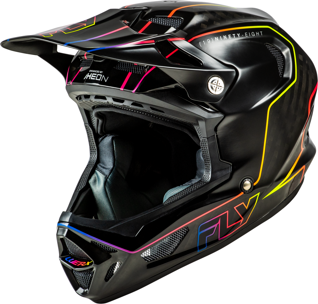 Fly Racing Werx-R MTB/BMX Flow Helmet - Black Carbon/Black/Multi