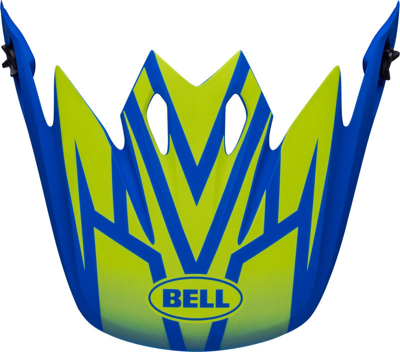 Bell Mx-9 Mips Peak - Disrupt Matt Classic Blue/Hi-Viz Yellow