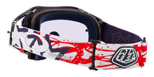 Load image into Gallery viewer, Oakley Airbrake Troy Lee Designs Red White Blue Wings Strap Goggles With Prizm Low Light Lens