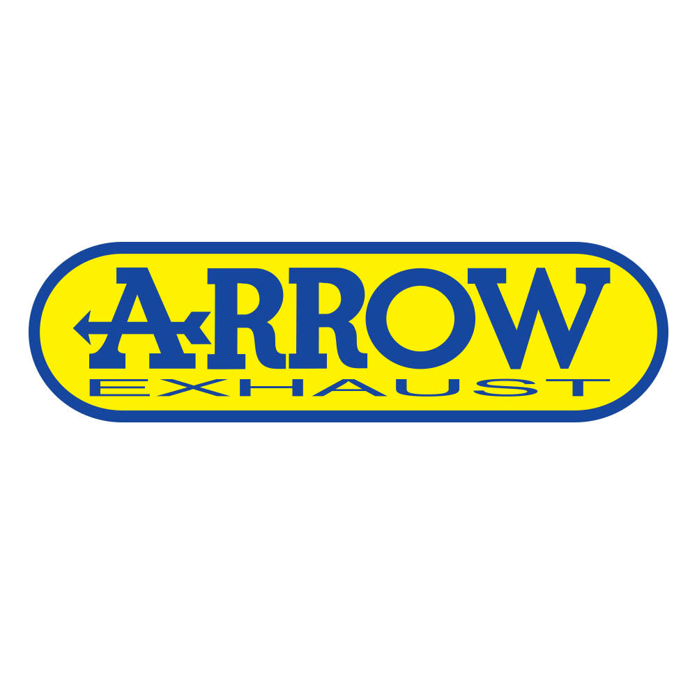 ARROW EXHAUST SPARE Part - END CAP ÔøΩÔøΩ98MM WITH ARROW EXHAUST LOGO / E-MARK E13 0315-9