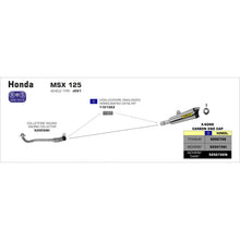 Load image into Gallery viewer, ARROW Silencer - X-KONE Titanium with a Carbon Fibre End Cap HONDA