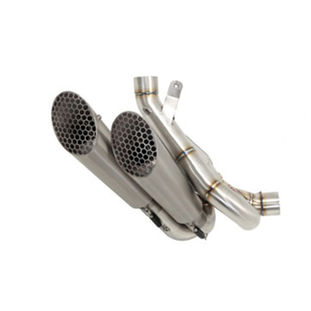 ARROW Half System 71204PR :- PRO-RACE Titanium Silencer with Stainless Link Pipe