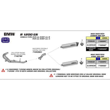 Load image into Gallery viewer, ARROW Link Pipe 71293MI :- Stainless for MAXI RACE-TECH silencers