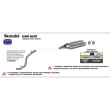 Load image into Gallery viewer, ARROW 71328MI [AOE]: LINK PIPE N-C Stainless - SU GSR 600 06>11 - View 1 | Everest Motorcycles