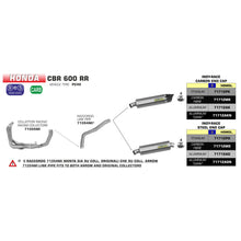 Load image into Gallery viewer, ARROW Link Pipe Stainless for INDY-RACE silencers