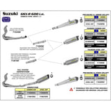 ARROW 71381MI [RAS]: LINK PIPE 2 OEC Stainless steel - SU GSX-R600/750 08>10