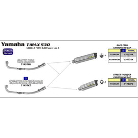 ARROW Collectors - 71457MI Racing 2:1 Stainless