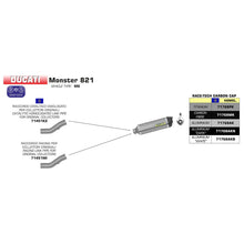Load image into Gallery viewer, ARROW Silencer Race-TECH Aluminium with Carbon Fibre End Cap