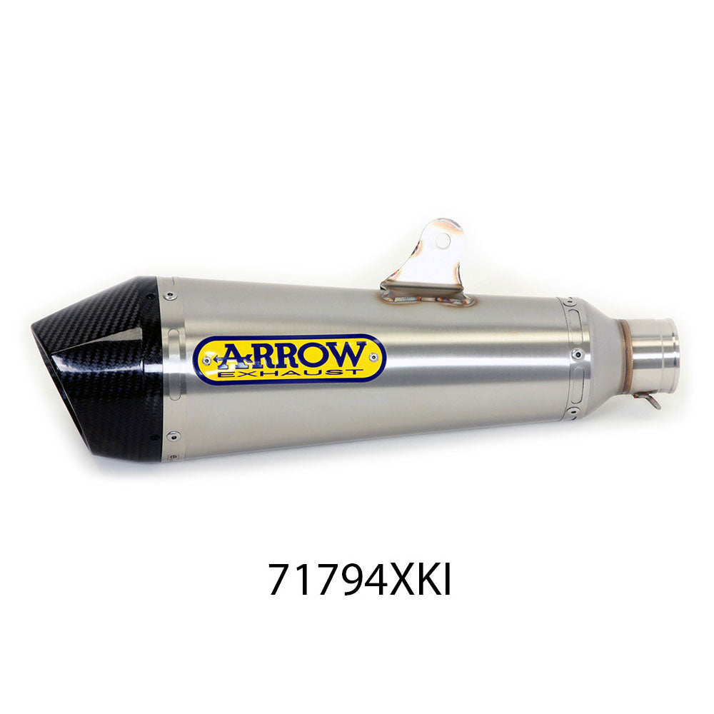 ARROW Silencer - X-KONE Nichrom Silver with Carbon Fibre End Cap