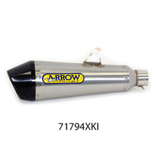 Load image into Gallery viewer, ARROW Silencer - X-KONE Nichrom Silver with Carbon Fibre End Cap