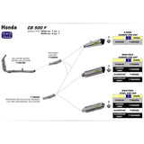 ARROW Silencer - RACE-TECH Aluminium Dark with Carbon Fibre End Cap