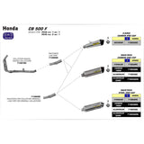 ARROW Silencer - RACE-TECH Aluminium with Carbon Fibre End Cap