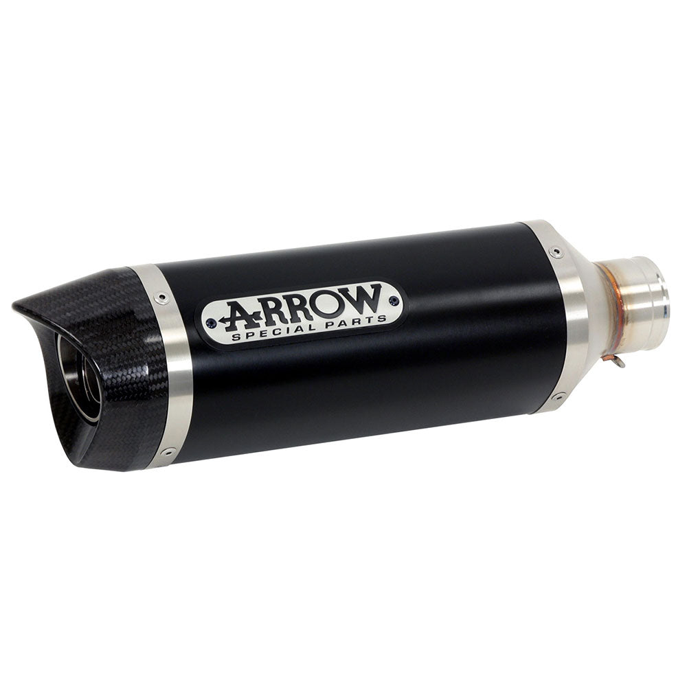 ARROW Silencer THUNDER Aluminium Dark with Carbon Fibre End Cap