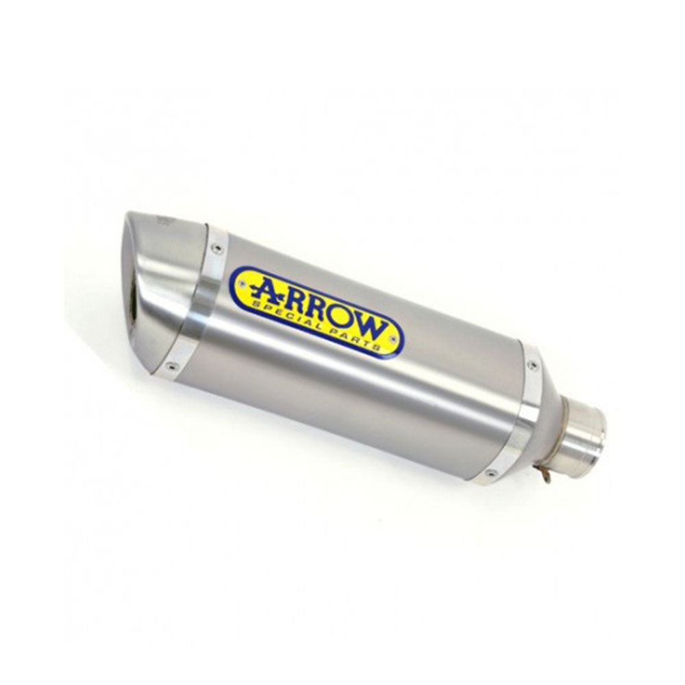 ARROW Silencer 71817AO : THUNDER Aluminium Silver with Steel End Cap Yamaha MT-07