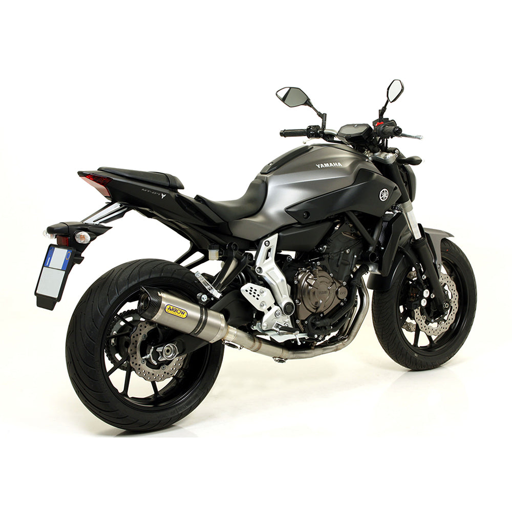 ARROW Silencer 71817PK : THUNDER Titanium with Carbon Fibre End Cap Yamaha MT-07