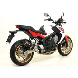 ARROW Silencer THUNDER Aluminium Dark with Carbon Fibre End Cap