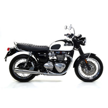 Load image into Gallery viewer, ARROW Silencer Set - PRO-RACING Nichrom with Steel End Cap&lt;br&gt;TRIUMPH Bonneville T100 &amp; T120&lt;/br&gt;