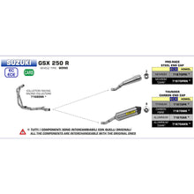 Load image into Gallery viewer, ARROW Silencer PRO-RACING Nichrom Silver with Steel End Cap