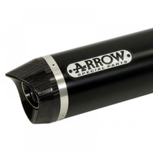 Load image into Gallery viewer, ARROW Silencer 71914AKN INDY RACE Aluminium Black with Carbon Fibre End Cap