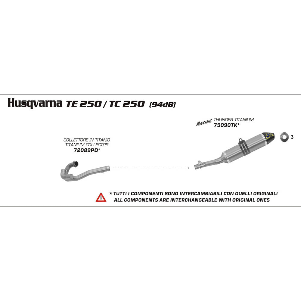 ARROW Collector 72089PD [AOE]: Titanium - HVA TC/TE 250 09>12