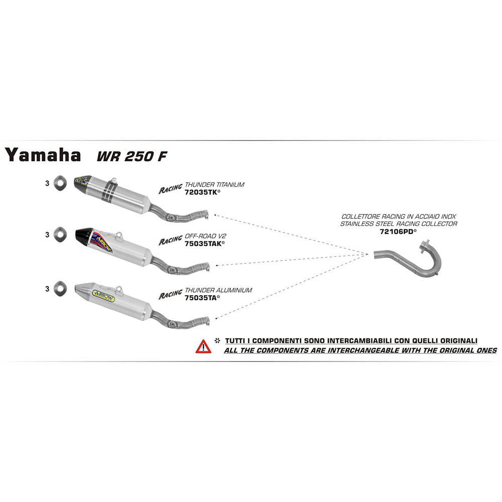 ARROW Collector - Racing Stainless YAMAHA