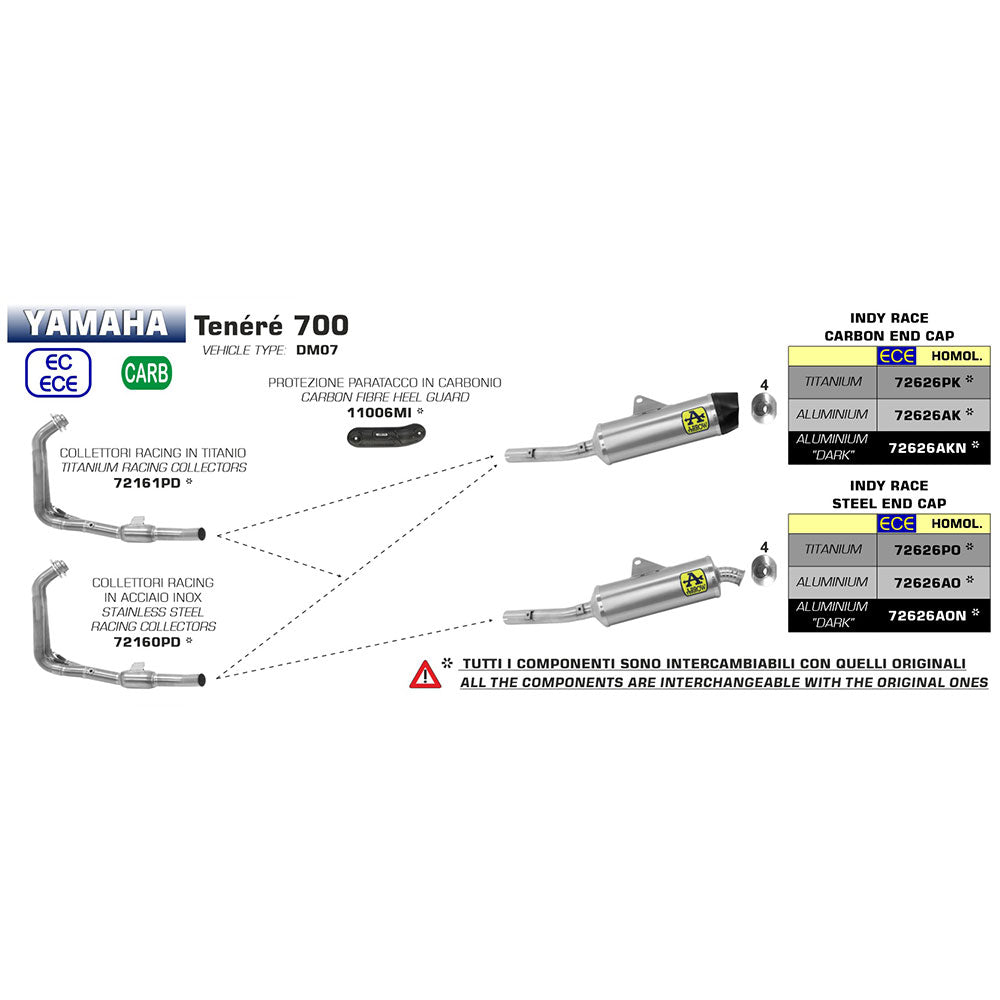 ARROW Collectors 72161PD - Racing 2:1 Titanium