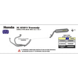 ARROW EXHAUST HONDA XL650V 00-07 HOMOLOGATED ALUMINIUM SLIP-ON