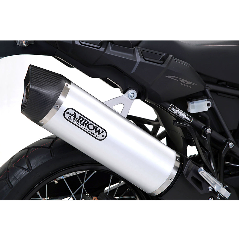 ARROW Silencer - MAXI RACE-TECH Aluminium with Carbon Fibre End Cap
