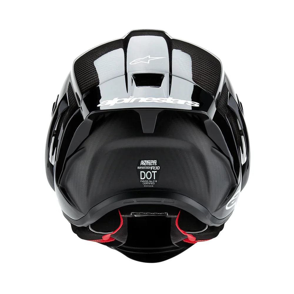 Alpinestars Supertech SR10 Helmet - Solid Carbon - View 5 | Everest Motorcycles