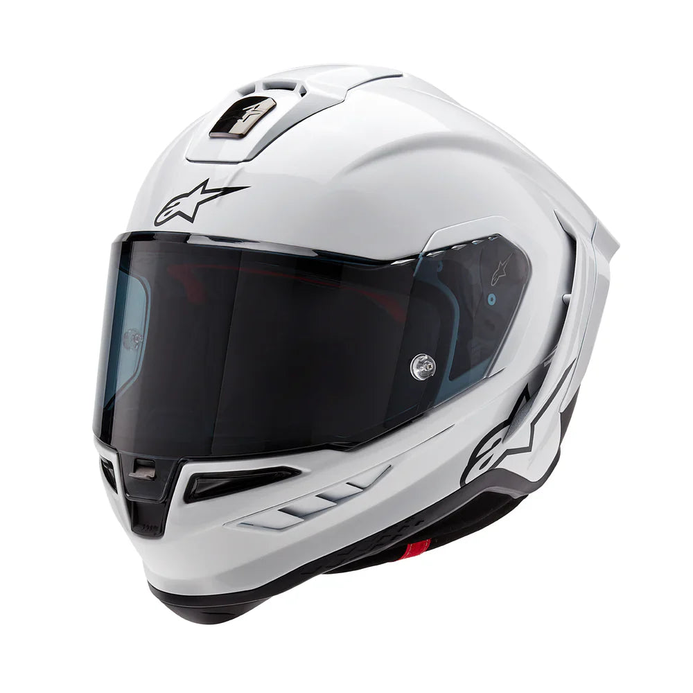 Alpinestars Supertech SR10 Helmet - Solid White - View 1 | Everest Motorcycles